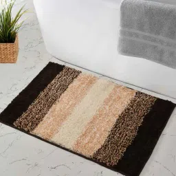 maa home concept Brown Abstract Microfiber 20X32 Inches Anti Skid Door Mats-picture-8