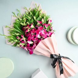 Bellina Purple Orchid Bouquet-image-34