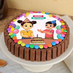 Whimsy kitkat Poster Cake-image-85