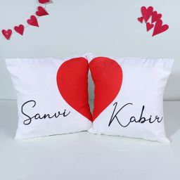 Valentine's Heart Personalised Cushion Set-picture-35