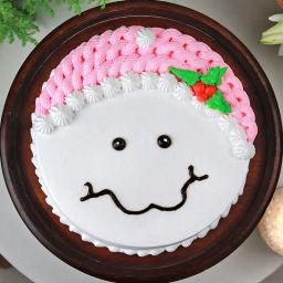 Pink N White Smiley Cake-34
