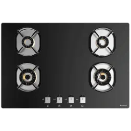Faber Nexus IND HT784 CRS BR CI AI Toughened Glass Top 4 Burner Automatic Hob (Heavy Duty Pan Support, Black)-picture-0
