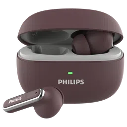 PHILIPS 1000 Series TWS Earbuds with Active Noise Cancellation (13mm Driver, Red Mahogany)-21