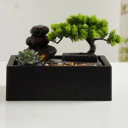 Home Centre Alpine Brown Trees & Peebles Water Fountain-34