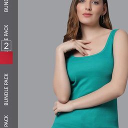 KEX Pack Of 2 Cotton Camisoles-image-96