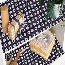 Dakshya Industries Grey & White Coin Printed Anti Slip Shelf Liner-image-18