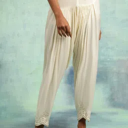 W The Folksong Collection Women Mid-Rise Loose Fit Salwar-picture-16