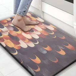LUXEHOME INTERNATIONAL Coffee Brown Waterproof Anti-Skid Doormats-12