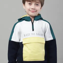 HOUSE OF VEDAS Boys Colourblocked Lightweight Bomber Jacket-image-94