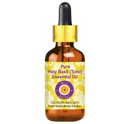 Deve Herbes Pure Holy Basil Steam Distilled Essential Oil with Glass Dropper - 5 ml-image-44