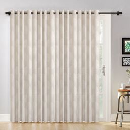 HOSTA HOMES Cream-Coloured Set of 4 Floral Long Door Curtain-20