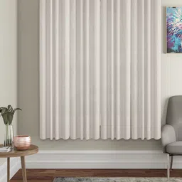 HOSTA HOMES Cream-Coloured Set of 4 Sheer Window Curtains-17