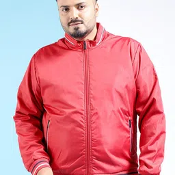 HARDSODA Plus Size Stand Collar Lightweight Bomber Jacket-25