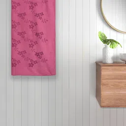 FABINALIV Pink Printed 420 GSM Cotton Bath Towel-image-97
