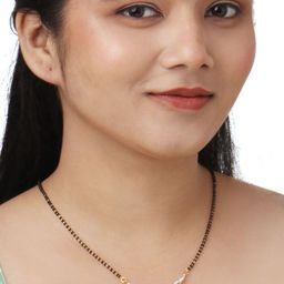 Kord Store Gold-Plated Artificial Stones and Beads Mangalsutra-47
