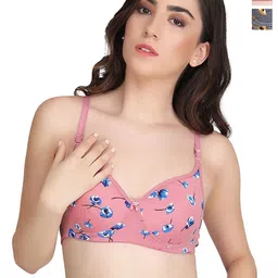Aamarsh Pack Of 2 Floral Printed 360 Degree Support Full Coverage Minimizer Bra-7