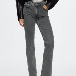 MANGO Women Grey Flared Stretchable Sustainable Jeans-image-45