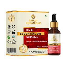 Khadi Organique Geranium Essential Body Oil For Calming & Soothing - 15ml-44