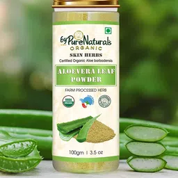 byPureNaturals 100% Natural Organic Skin Herbs Aloe Vera Leaf Powder - 100 g-image-92