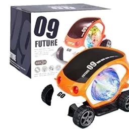 4D Stunt Car Disco Lights, Bump & Go Toy with 360 Degree Rotating_VR618-image-86