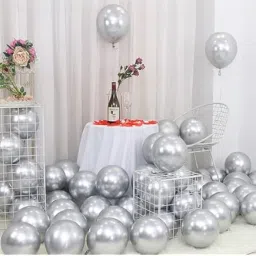 Solid Silver Chrome Balloons For Decoration Birthday, Baby Shower, Wedding Party Balloon-image-51