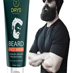 7 DAYS Men Beard Face Wash for All Skin & Beard Types - 100 g image 2