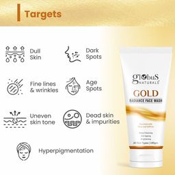 Globus naturals Set Of 3 Gold Radiance Anti Ageing & Brightening Face Wash, 100 gm Each image 2