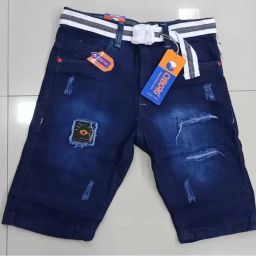 Solid Men Denim Blue Denim Shorts-image-81