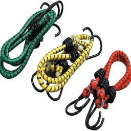 Elastic Tying Rope with Hooks (10 ft) -Set of 3 Nylon Clothesline-image-15