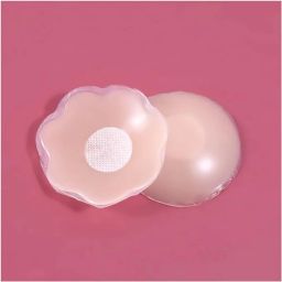 Women's & Girls Reusable Nipple Cover with Silicone Peel and Stick Bra Petals Nursing Breast Pad-image-71