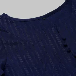 HRITIKA Striped Regular Straight Kurta with Trouser image 2