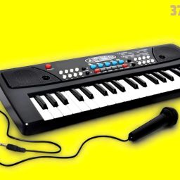 X186 Keys Piano Toy with Microphone, USB Power Cable & Sound Recording Best Birthday Gift for Boys and Girls Musical Instruments Analog Digital Piano-image-24