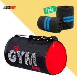 15 L Gym Duffel Bag - Combo Pack Wrist Support Band for Daily Exercise with Gym Bag for Men and Women - Blue-image-70