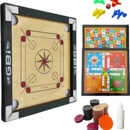Graceful 20 inches with wooden coin and striker 40 cm Carrom Board-image-13