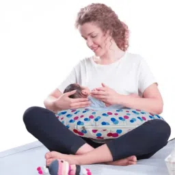 Breast feeding Recron Pillow, Removable fibre with Zip, Buckle Adjust,MomsGift Breast Support Cushion-image-75