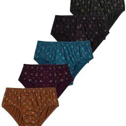 Pack of 5 Women Hipster Multicolor Panty-image-50