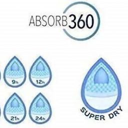 vsol Dry Feel absorber Insert diaper liner for Adjustable, washable and reusable Cloth Diapers (Compatible with pocket diapers/cover diapers) Free size. Microfiber absorber - 5 layers (Pack of 3) image 3