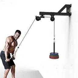 ibs Tricep Workout Machine Wall-Mounted Cable Pulley System for LAT Pull Downs Lat Pulldown image 2