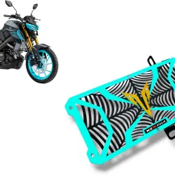 MT15 v1/V2 (Cyan) Bike Radiator Guard-image-4