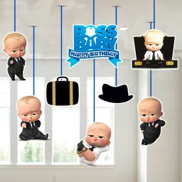 Boss Baby Happy Birthday Ceiling Hanging Streamers Kids Theme (Pack of 8)-image-52
