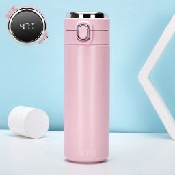 Hot & Cold SS304 Stainless Steel Water Bottle Vacuum Insulated Smart Flask 400 ml Flask-28
