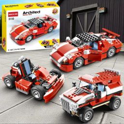 Architect Block Set STEM Building Toy Set for Kids Construction Kit 23 Models-image-12