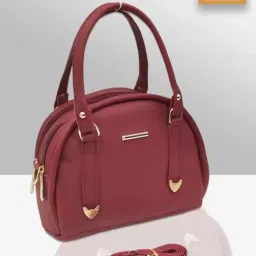 Women Maroon Hand-held Bag-9