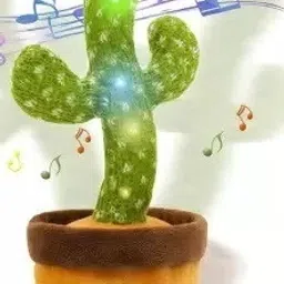 Dancing Cactus with Lights Up Talking Singing Toy Decoration Rechargeable-32