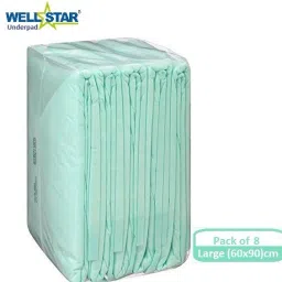 Underpads 60x90cms Absorbent Sheets- Pack of 8 Adult Diapers - L-26