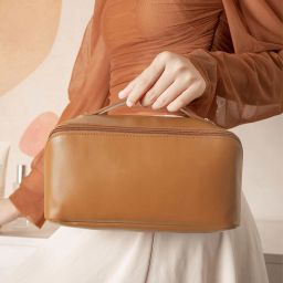 Women Brown Cosmetic Bag-image-19