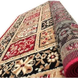 Red, Maroon Acrylic Carpet-22