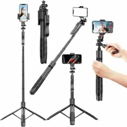 EVAAENTERPRISES L16 Selfie Stick+ tripod in 360 Degree Rotation Single Gimbal for Mobile image 2