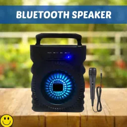 Clairbell 301(PORTABLE WIRELESS BLUETOOTH SPEAKER) Crystal Clear SoundWith Karaoke MicE213 5 W Bluetooth Laptop/Desktop Speaker-11