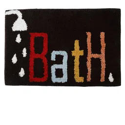 FABINALIV Brown & Red Printed 1850 GSM Bath Mat image 5